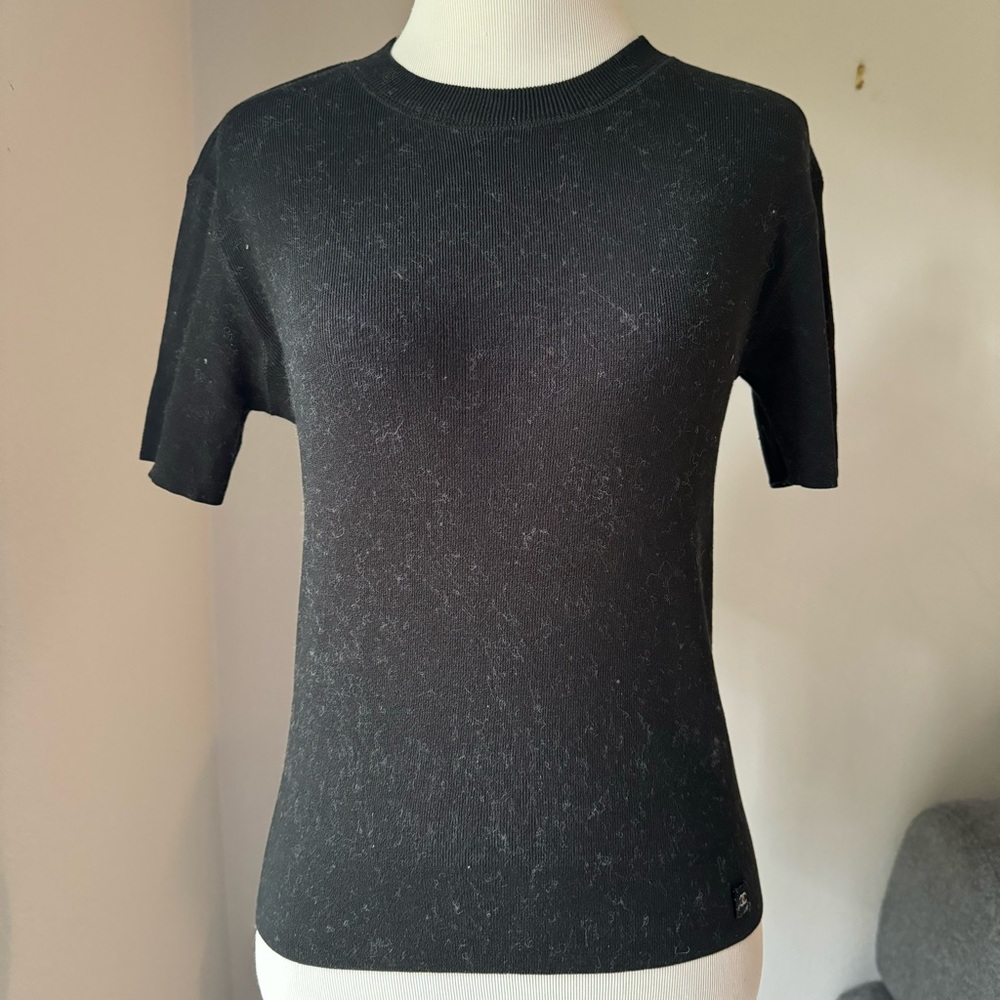 Chanel Short Sleeve Sweater Top